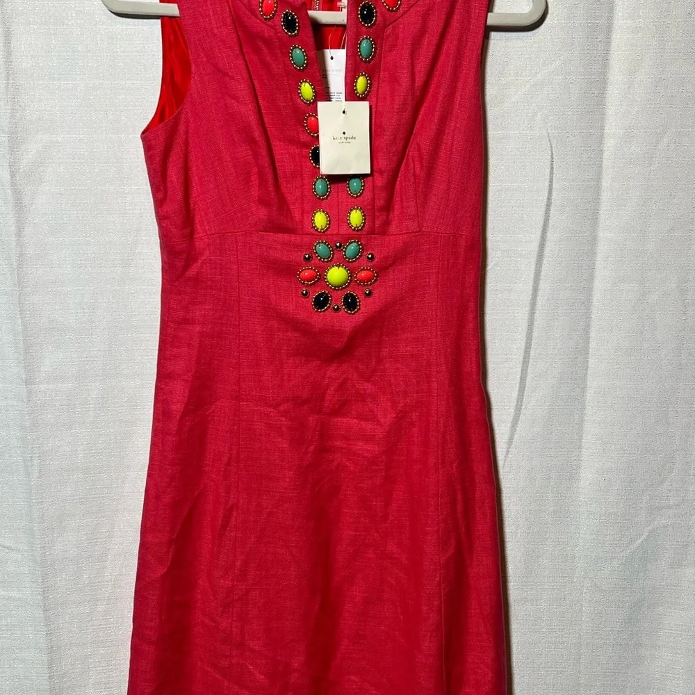 NWT Kate Spade Linen Blend Edith Dress- 2‎